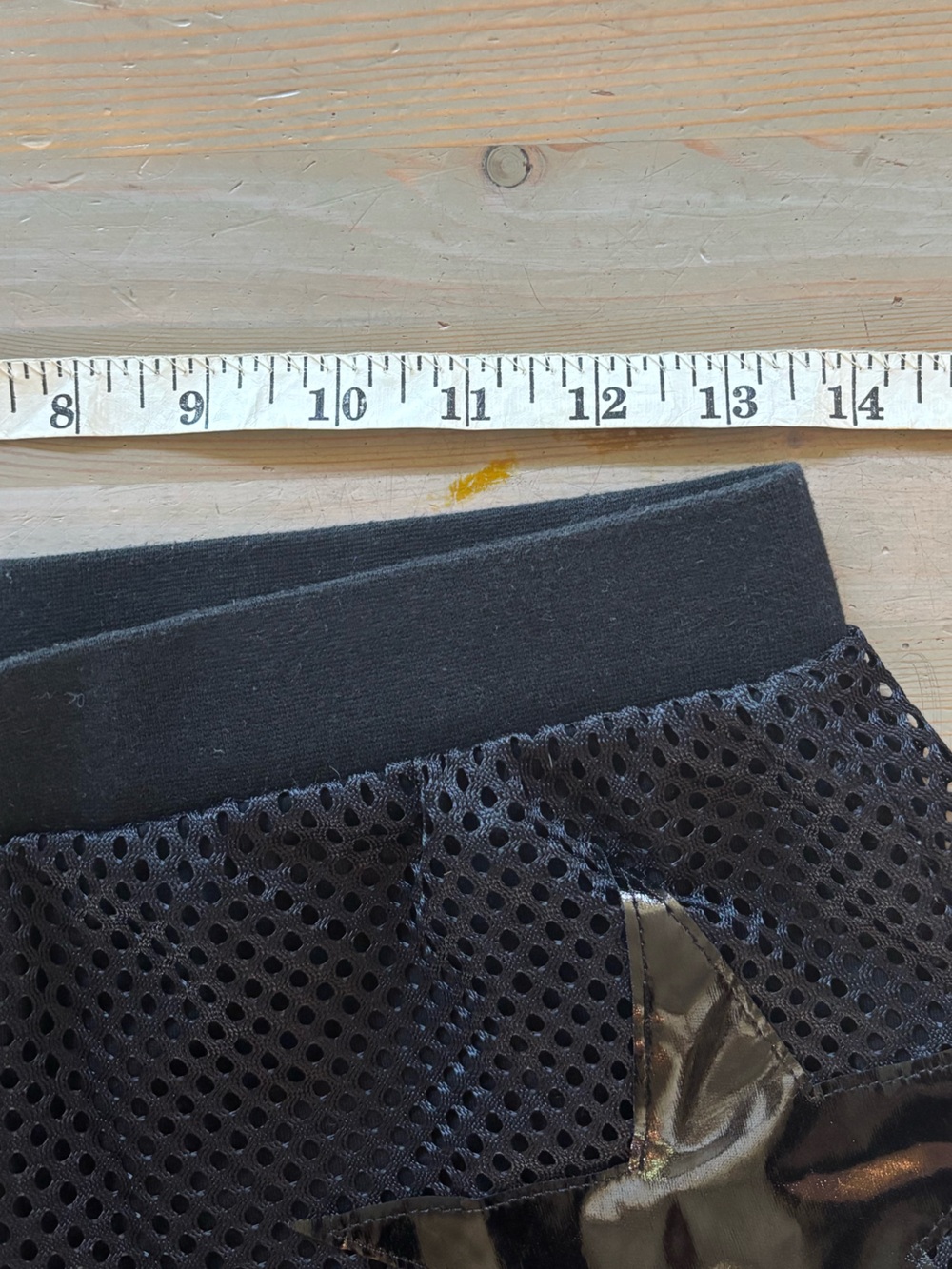 Tripp NYC Black Mesh Star Shorts - Size: Small - Picture 6 of 7